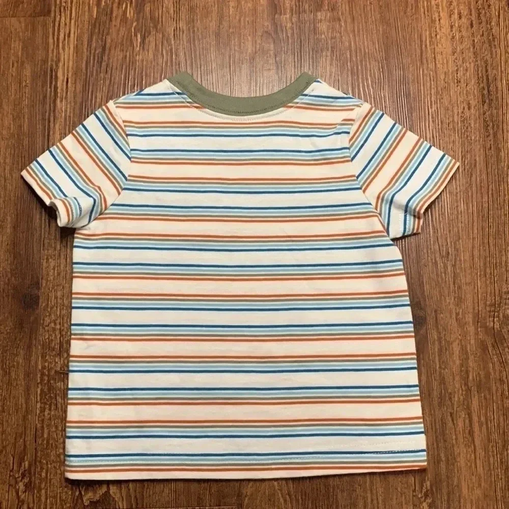 Okie Dokie Baby Crew Neck Striped Shirt 6 Months - Picture 2 of 5